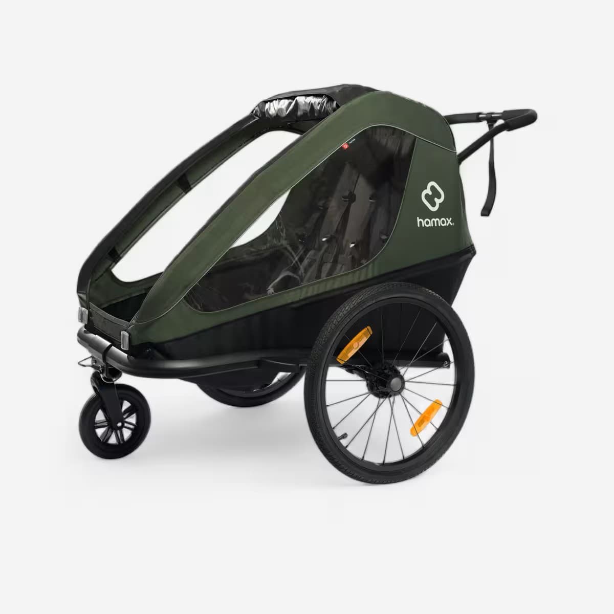 Remorque vélo poussette Hamax Ixplorer – modèle pliable et léger pour 1 ou 2 enfants